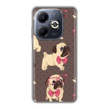Чохол (ТПУ) Милі песики для Infinix Smart 8 Plus – Песик Мопсікі
