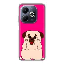 Чохол (ТПУ) Милі песики для Infinix Smart 8 Plus – Веселий Мопсік