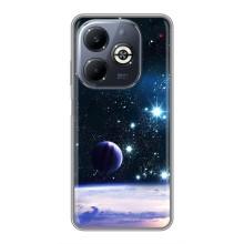 Чехол (ТПУ) с планетами на Infinix Smart 8 Plus – Космический вид