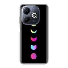 Чехол (ТПУ) с планетами на Infinix Smart 8 Plus – Полнолуние