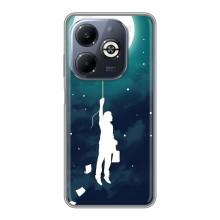 Чехол (ТПУ) с планетами на Infinix Smart 8 Plus – To The moon