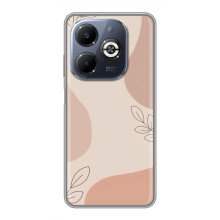 Чехол цветочный дизайн для Infinix Smart 8 Plus – Коричневый фон