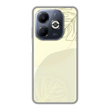 Чехол цветочный дизайн для Infinix Smart 8 Plus – Зелёный фон