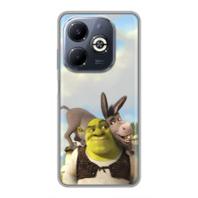 Чохол з мультфільмом Шрек на Infinix Smart 8 Plus – Шрек і осел