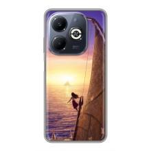 Чехол с мультфильмом Моана Infinix Smart 8 Plus (Моана в море)