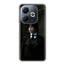 Чехол с дизайном Венздей 2 на Infinix Smart 8 Plus (Уэнсдей в костюме)