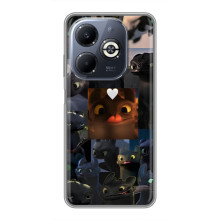Чехол как приручить дракона на Infinix Smart 8 Plus (Дракон коллаж)