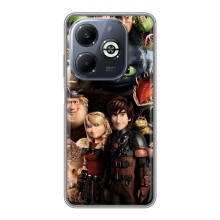 Чехол как приручить дракона на Infinix Smart 8 Plus (Персонажи дракона)