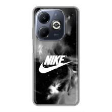 Чехол с логотипом Найк на Infinix Smart 8 Plus (Найк дымчатый)