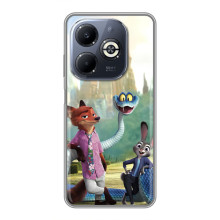 Чохол Зоотрополіс на Infinix Smart 8 Plus – Нік Джуді і змія