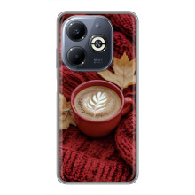 Чохол з унікальним дизайном 'Осінь з кавою' для Infinix Smart 8 Plus – Кава на ковдрі