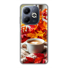 Чохол з унікальним дизайном 'Осінь з кавою' для Infinix Smart 8 Plus