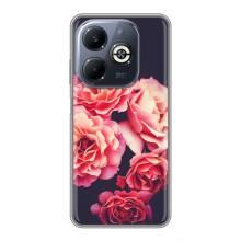 Чехлы с тематикой "ЦВЕТЫ" на Infinix Smart 8 Plus (Бутоны)