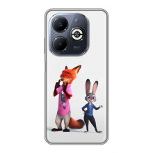 Силіконовий чохол з принтом Зоотрополіс для Infinix Smart 8 Plus – Джуді і Нік