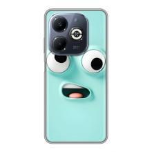 Силиконовые Чехлы (смешные стикеры) для Infinix Smart 8 Plus – мордочка