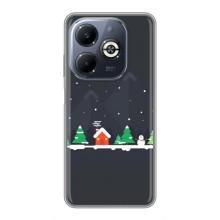 Силіконовий бампер на різдво для Infinix Smart 8 Plus – Місто зимове