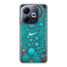 Силиконовый Чехол на Infinix Smart 8 Plus с картинкой Nike – Найк зеленый