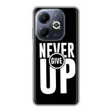 Силиконовый Чехол на Infinix Smart 8 Plus с картинкой Nike (Never Give UP)