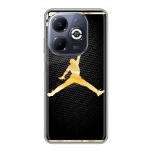 Силиконовый Чехол Nike Air Jordan на Инфиникс Смарт 8 Плюс (Джордан 23)