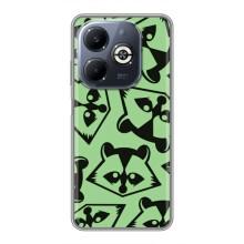 Силіконовий Чохол з Энотами  на Infinix Smart 8 Plus – Мордочки Єнота