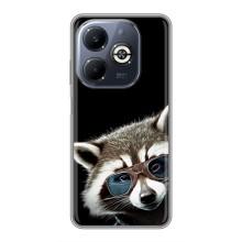Силіконовий Чохол з Энотами  на Infinix Smart 8 Plus – Стильний Єнот
