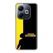 Чехол (TPU) с картинкой "Лого Пабг" на Инфиникс Смарт 8 Плюс (Battlegrounds)