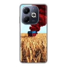 Чехол (TPU) с картинкой "Лого Пабг" на Инфиникс Смарт 8 Плюс (Дроп)