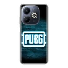 Чехол (TPU) с картинкой "Лого Пабг" на Инфиникс Смарт 8 Плюс (Лого PUBG)