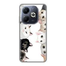 Силиконовый чехол с котиком для Infinix Smart 8 Plus – Коты