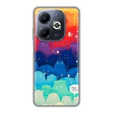 Силиконовый чехол с котиком для Infinix Smart 8 Plus – Mew