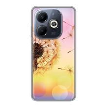 Силиконовый Чехол с одуванчиками на Infinix Smart 8 Plus – Цветок-одуванчик