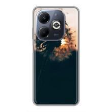 Силиконовый Чехол с одуванчиками на Infinix Smart 8 Plus – Красивый одуванчик
