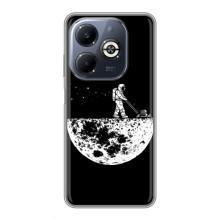 Силиконовый Чехол с принтом "Космонавты" на Infinix Smart 8 Plus – Космонавт