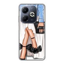 Силиконовый Чехол на Infinix Smart 8 Plus с картинкой Стильных Девушек – Мода