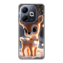 Яскравий чохол для Infinix Smart 8 Plus з Зимові Оленята – Оленятко