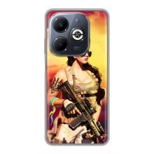ЗСУ Чехлы (TPU) для Infinix Smart 8 Plus – Женщина солдат