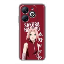 Чехлы Персонажи Аниме Наруто для Infinix Smart 8 (AlphaPrint) (Аниме Сакура)