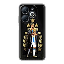 Чехлы для Infinix Smart 8 (Leo чемпион) (AlphaPrint) (Месси Король)