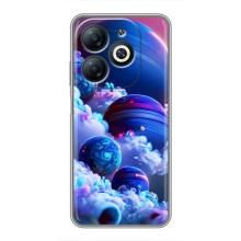 Чехлы КОСМОС для Infinix Smart 8 – Синие планеты