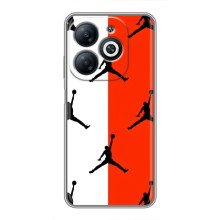 Чехлы для Infinix Smart 8 - с картинкой JORDAN (AlphaPrint) (Лого Джордан)