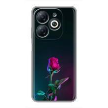 Чехлы с принтом Розочки для Infinix Smart 8 – Ночная роза