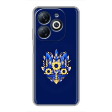 Чохли для Infinix Smart 8 Укр. Символіка (AlphaPrint) (Квітковий Герб)