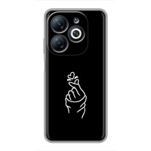 Чехлы (Знак сердечка) на Infinix Smart 8 (Знак Сердечка)
