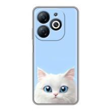 Чехол на тематику: Коты для Infinix Smart 8 – Белый кот