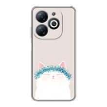 Чехол на тематику: Коты для Infinix Smart 8 – Белый котик