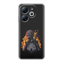 Чохол з картинкою "Герой Pubg" на Infinix Smart 8 (В полум'ї)
