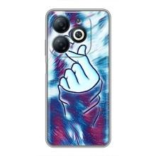 Чохол з принтом для Infinix Smart 8 (AlphaPrint - Знак сердечка)