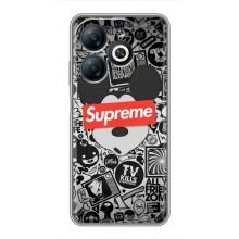 Чехол с Брендами одежды на Инфиникс Смарт 8 – Supreme Маус