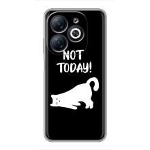 Бампер с изображением Котиков для Инфиникс Смарт 8 (Not Today)