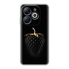 Чехол с изображением  вкусной еды для Infinix Smart 8 – Чёрная клубника